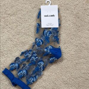 Sock Candy - Blueberry Ruffle Sheet Crew Sock